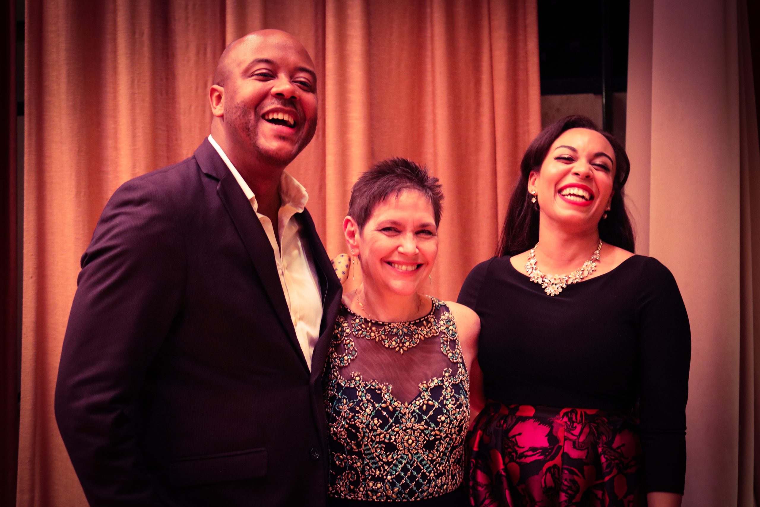 Jorrell Williams, Julie Figueras, and Christine Lyons at the 12th Annual Rochester International Vocal Competition