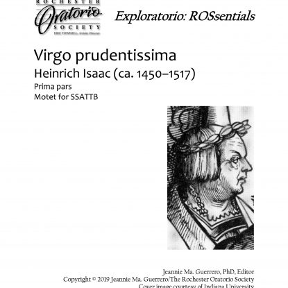 Virgo prudentissima by Heinrich Isaac