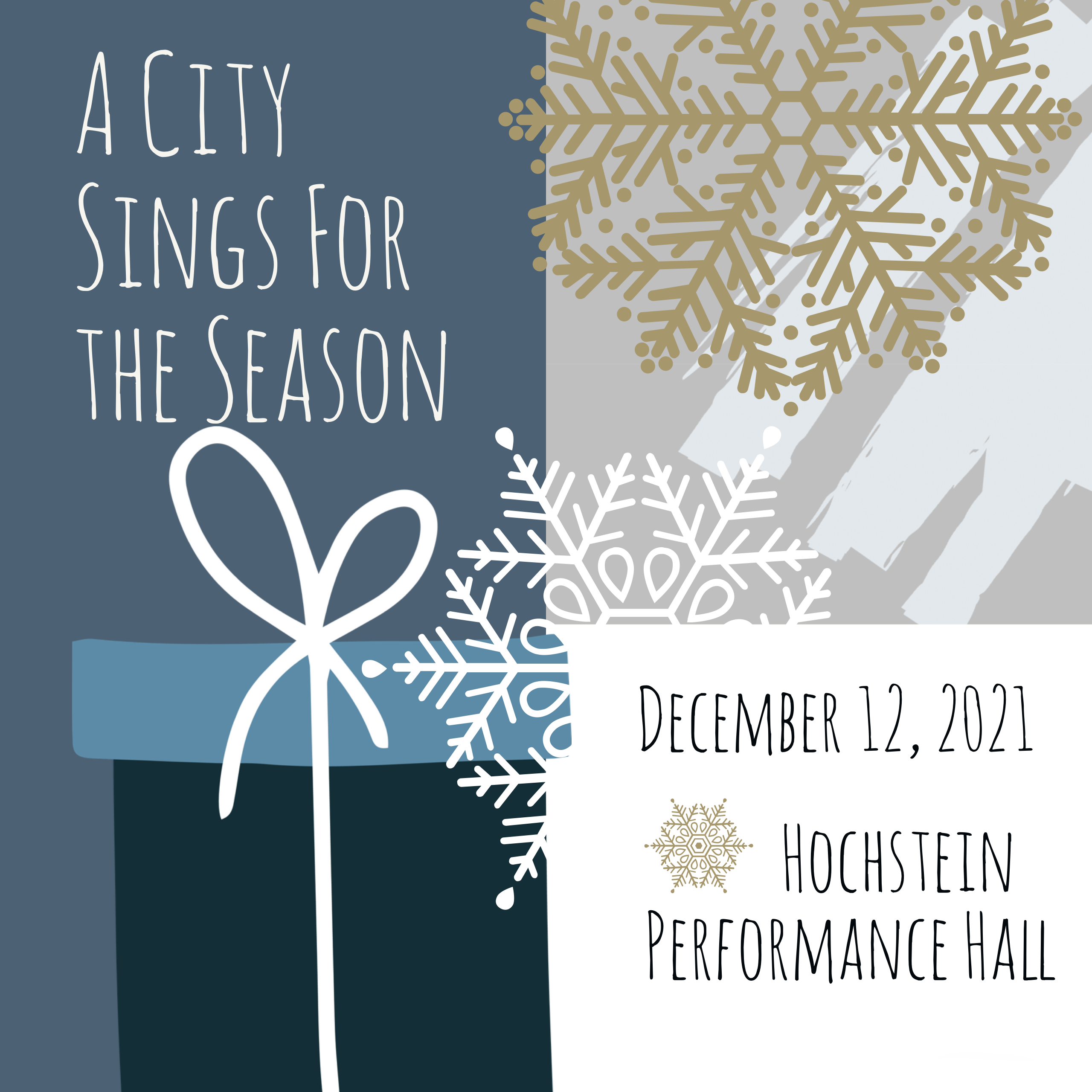 A city sings for the season, december 12, 2021, hochstein performance hall